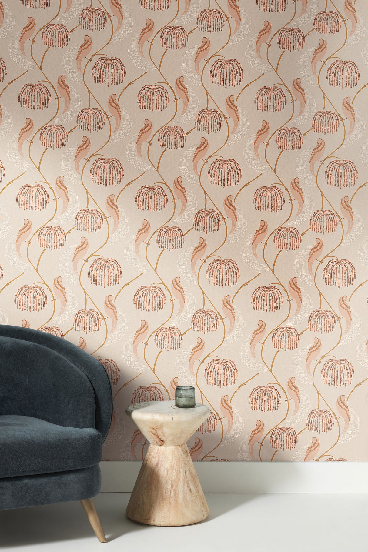 York CH1436 Blaise Light Pink Wallpaper