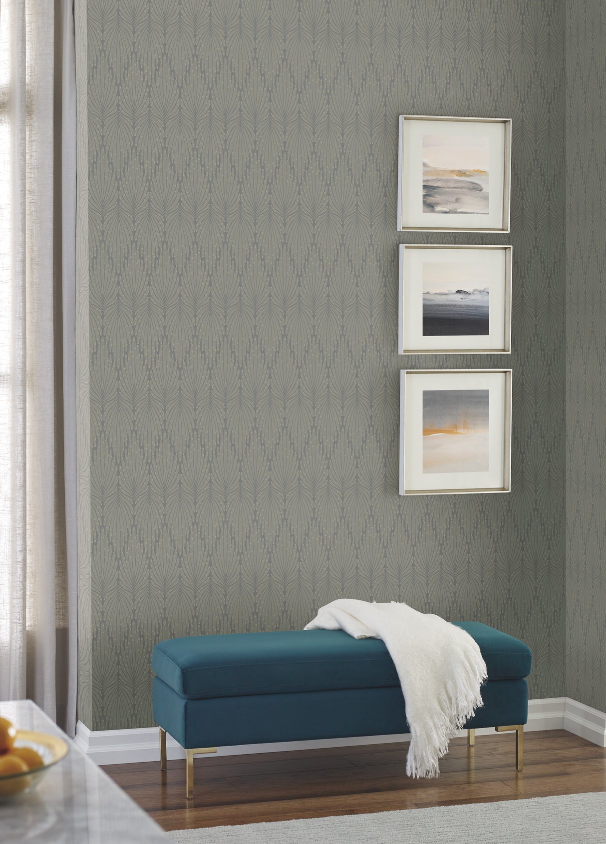 York CI2365 Café Society Dark Grey Wallpaper