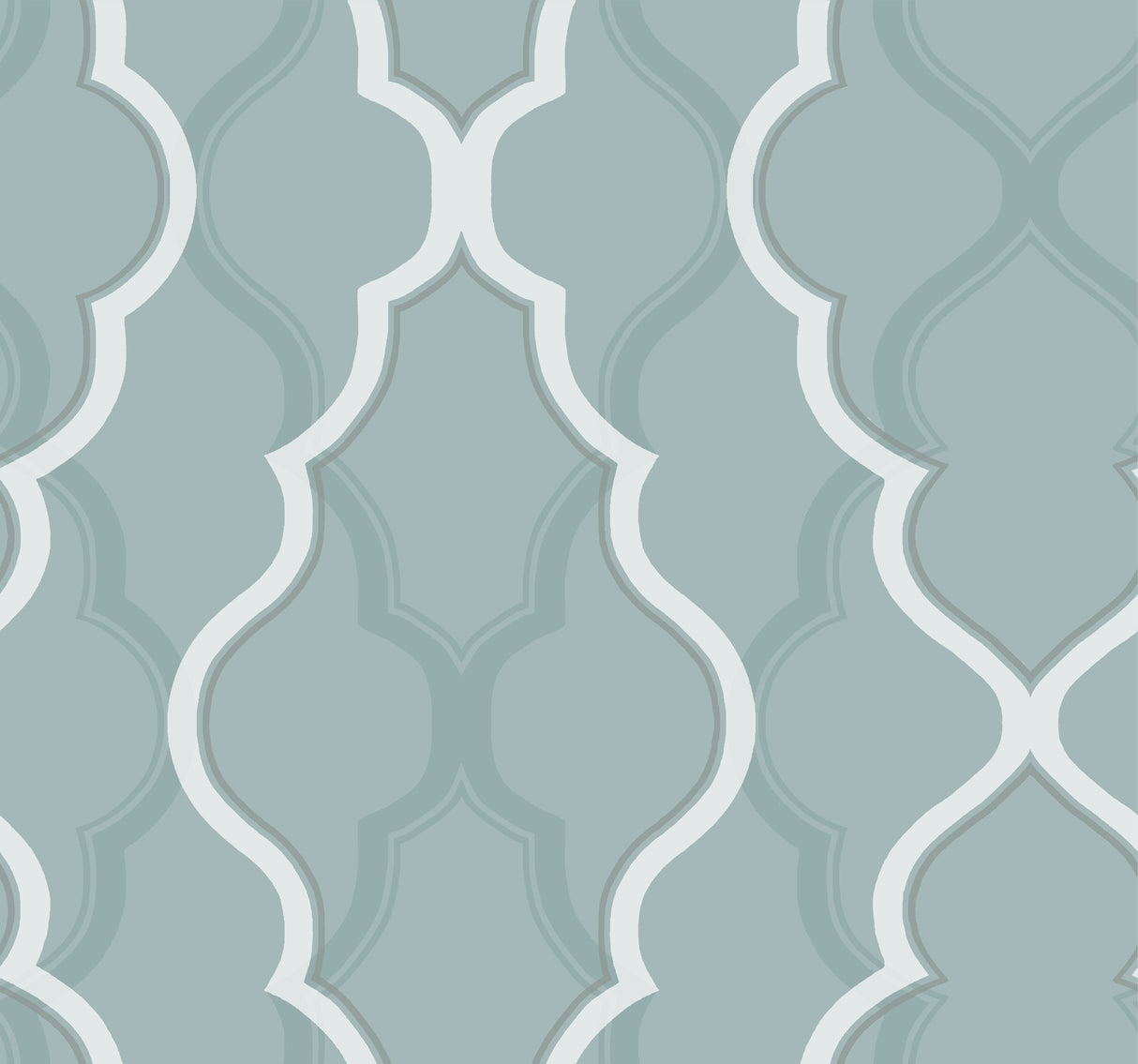 York CI2394 Double Damask Teal Wallpaper