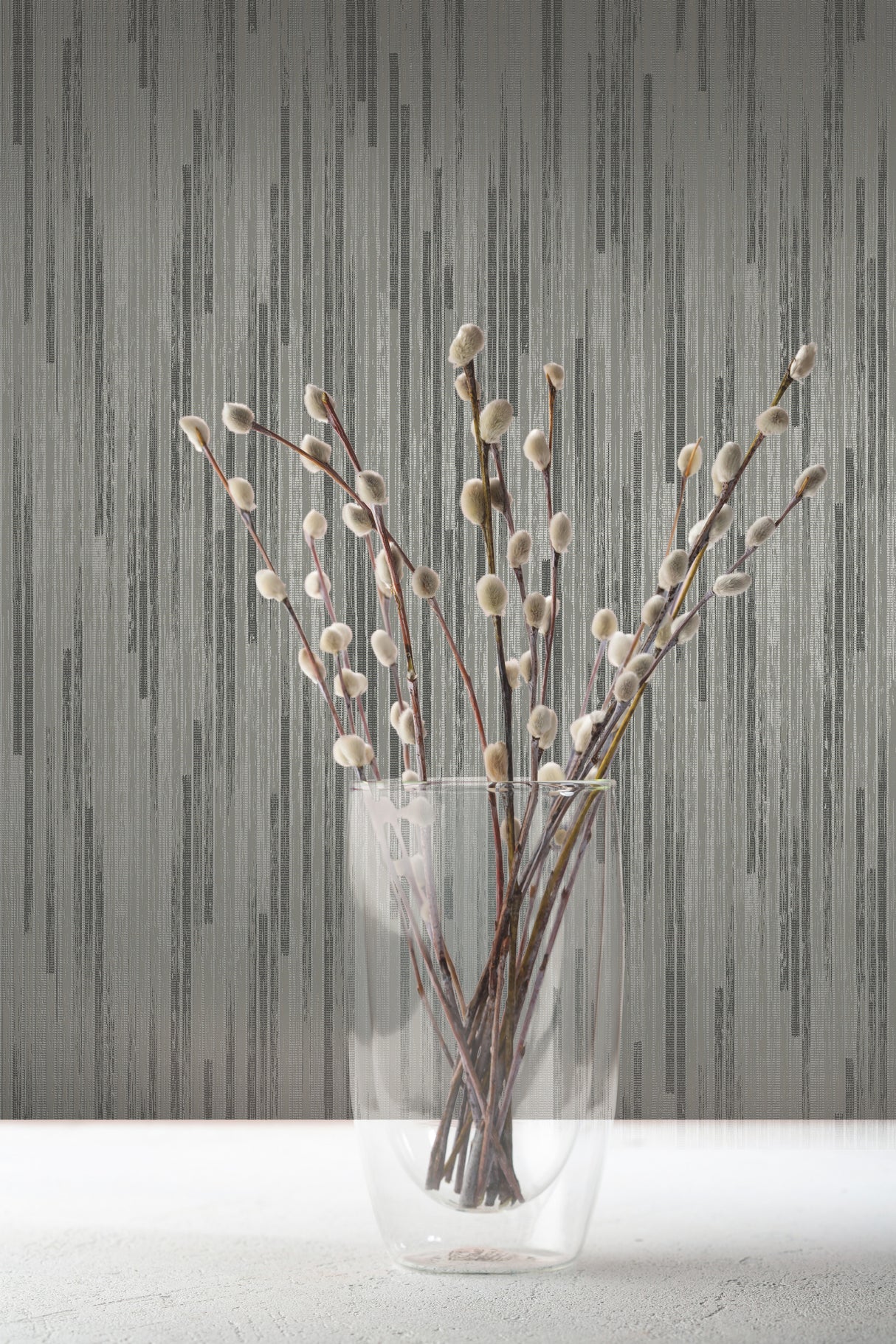 York CI2402 Bargello Dark Grey Wallpaper