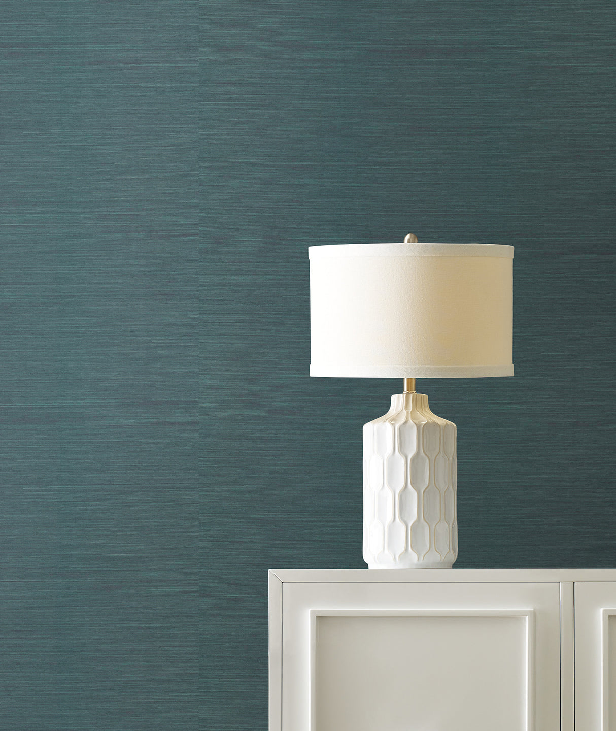 York CL1029NW Maguey Sisal Dark Teal Wallpaper
