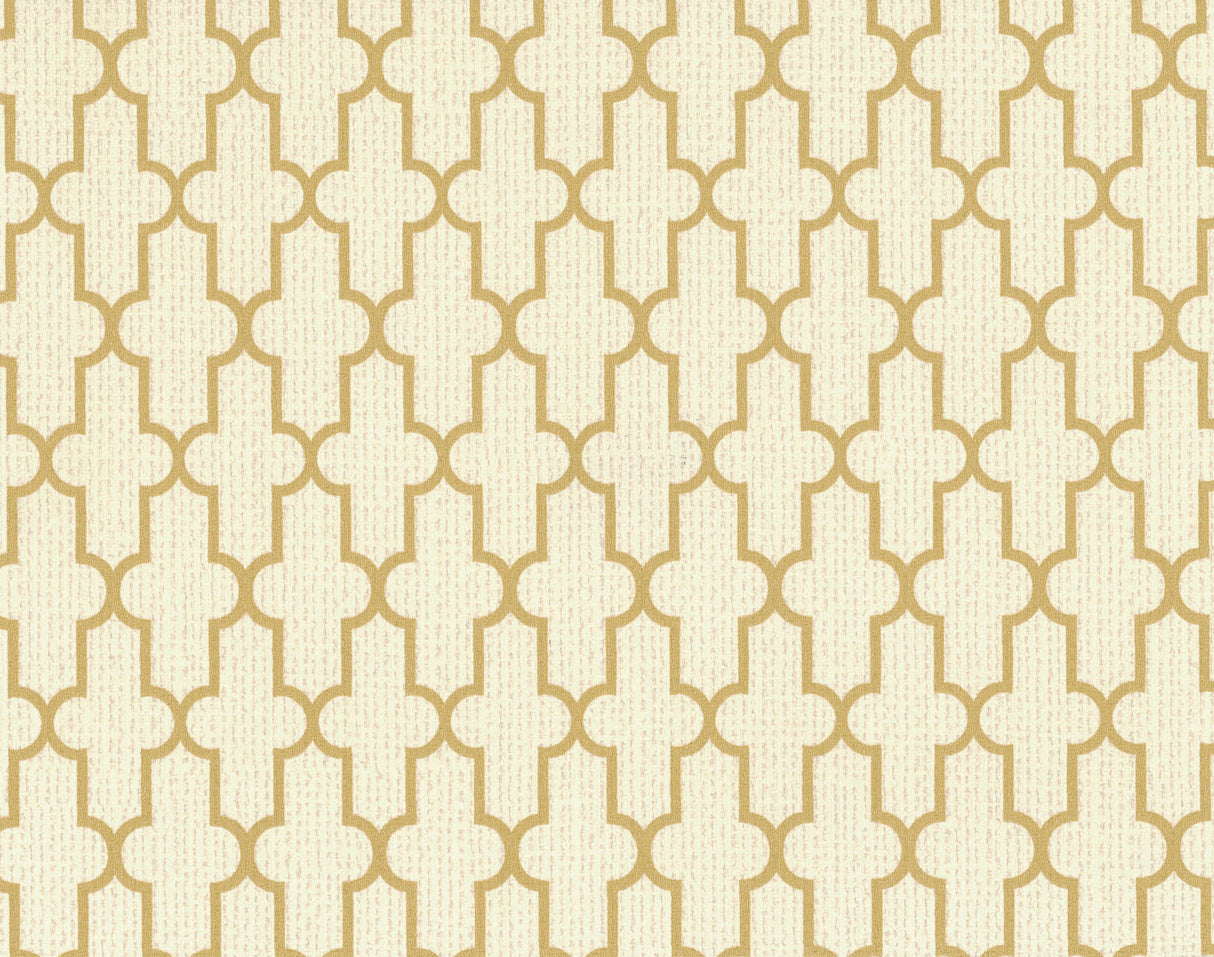 York CL1831 Frame Geometric Cream Wallpaper