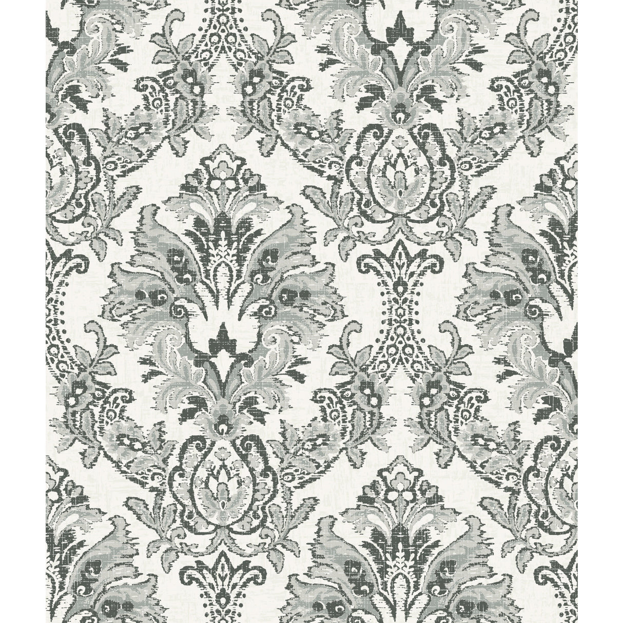 York CL2503 Bold Brocade Black Wallpaper