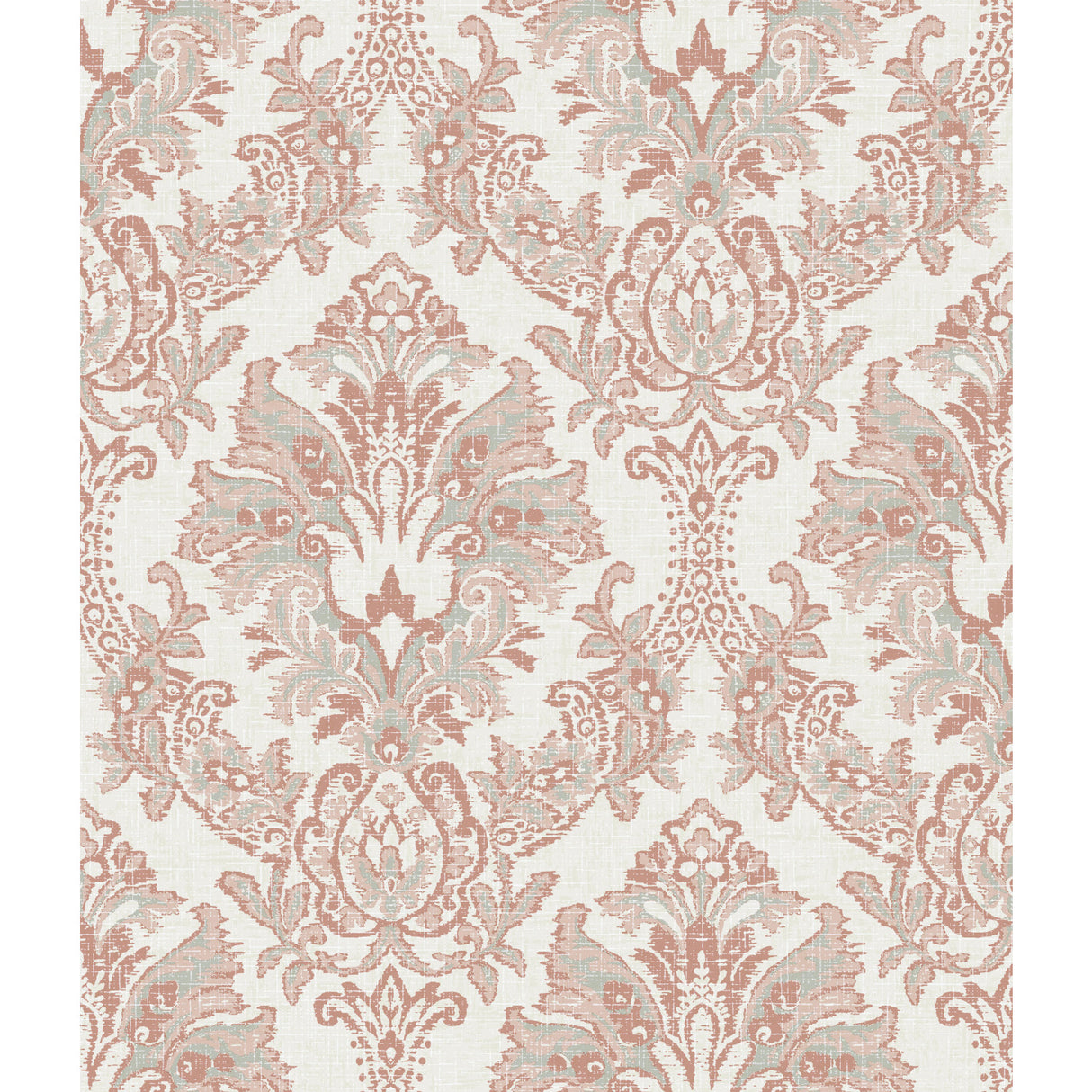 York CL2505 Bold Brocade Tan & Grey Wallpaper
