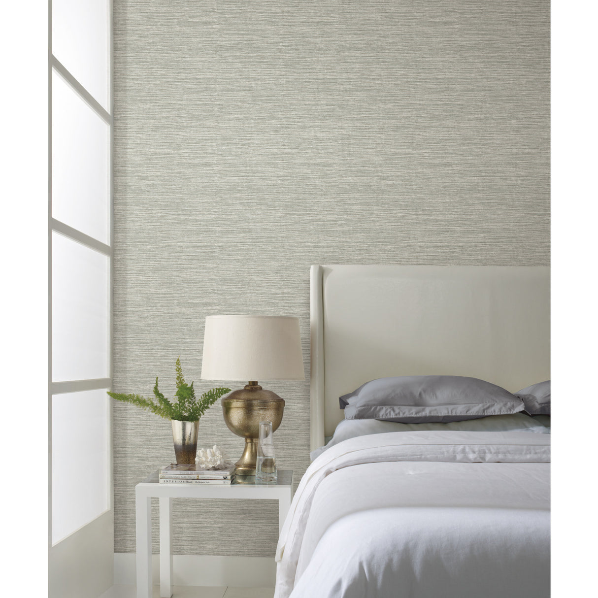 York CL2559 Challis Woven Grey Wallpaper