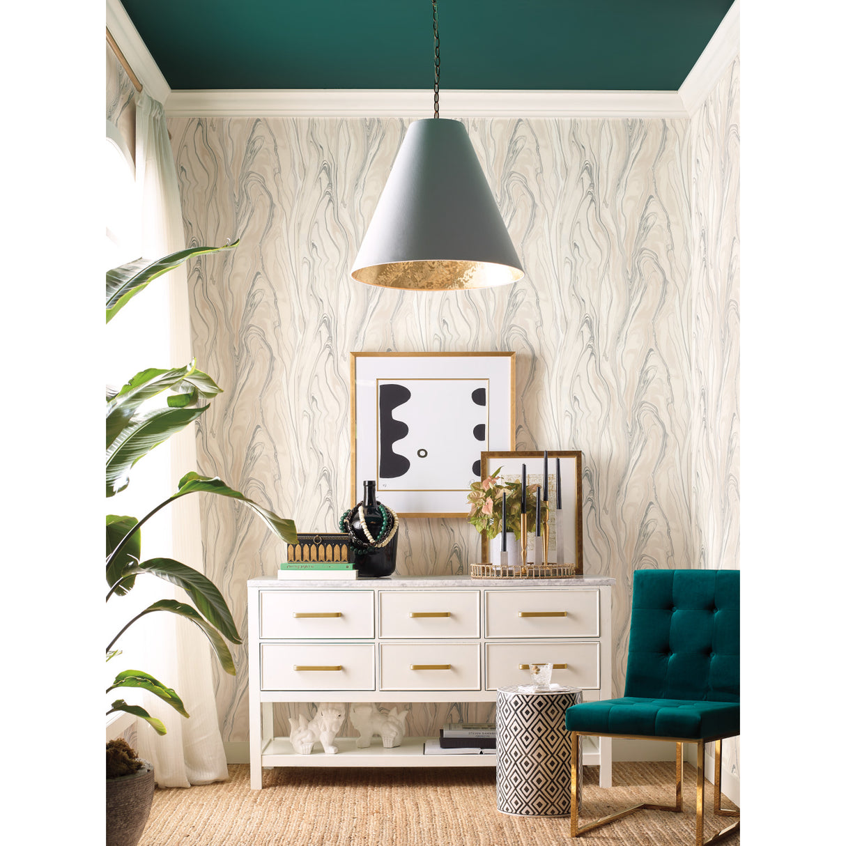 York CL2574 Liquid Marble Pink Wallpaper