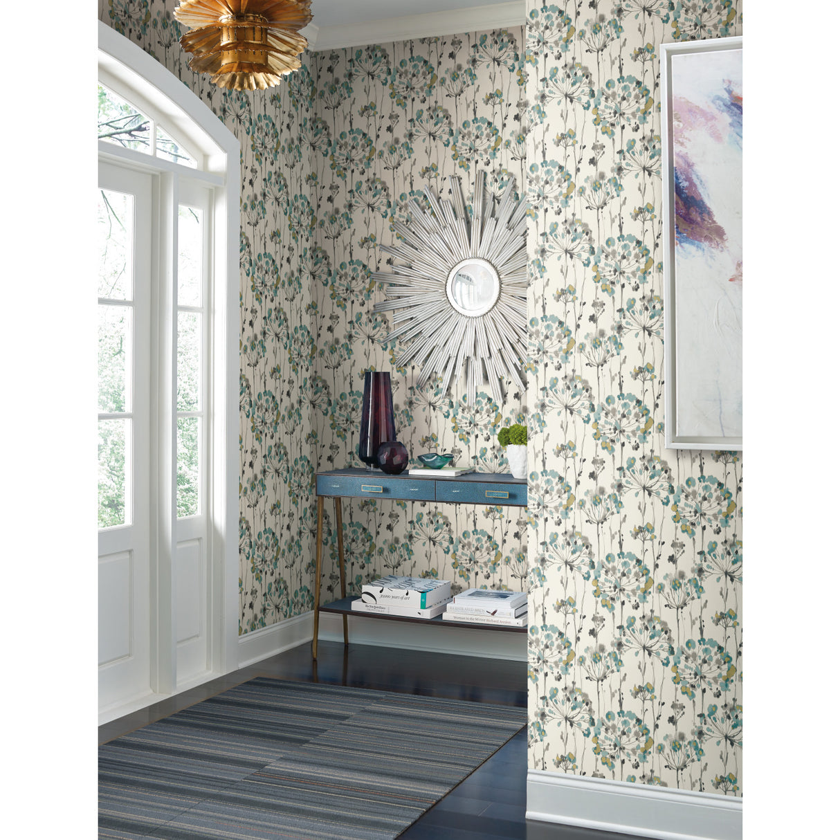 York CN2102 Flourish Gold Metallic Wallpaper