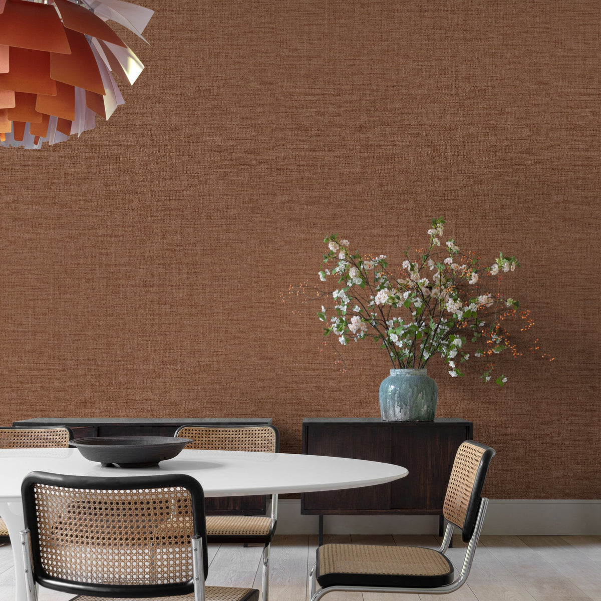 Galerie Concept Rough Textile Brown Wallpaper CO1015