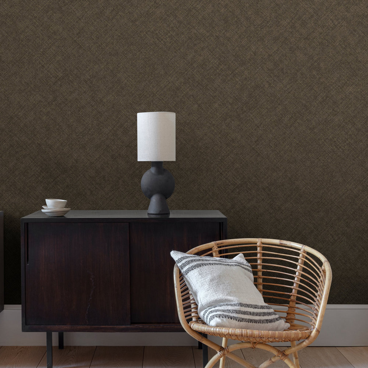 Galerie Concept Graphic Concrete Black Wallpaper CO1106