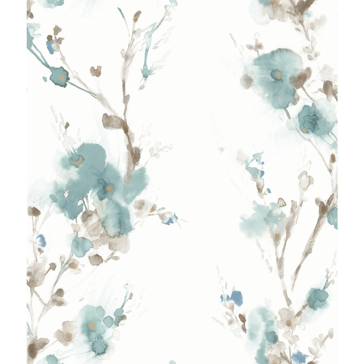 York CP1205 Teal Charm Wallpaper
