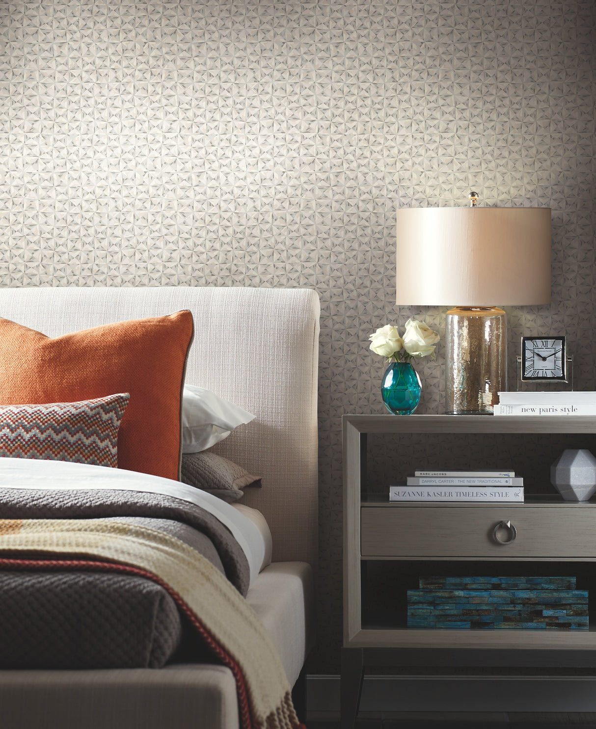 York CP1216 Grey Bijou Wallpaper