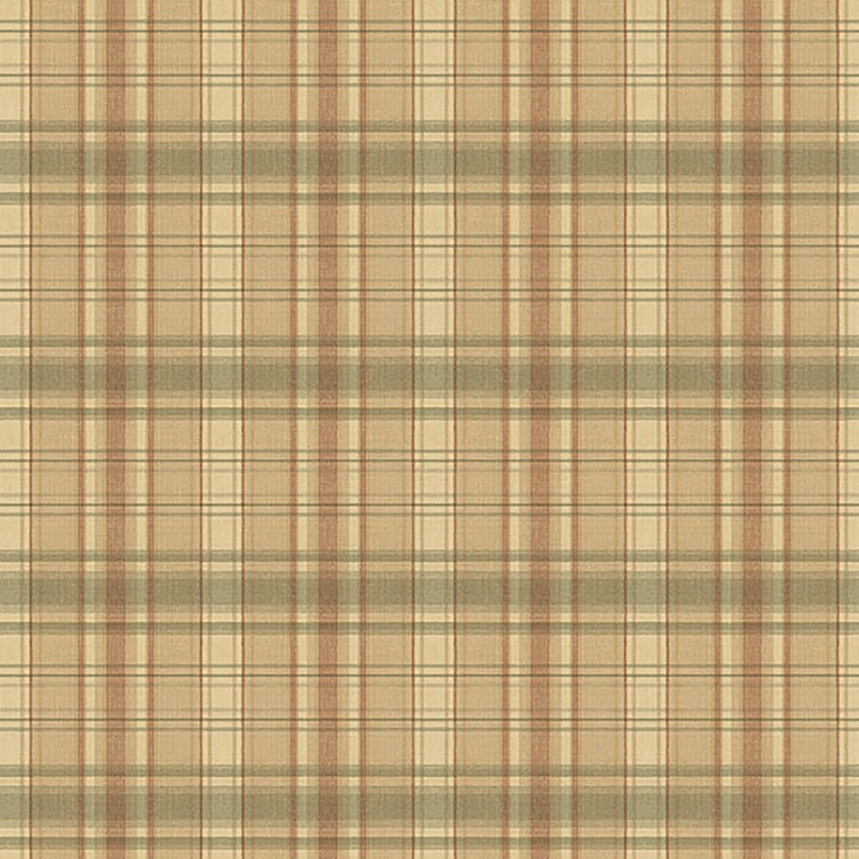 Chesapeake CTR13045 Delaney Green Sunny Plaid Wallpaper