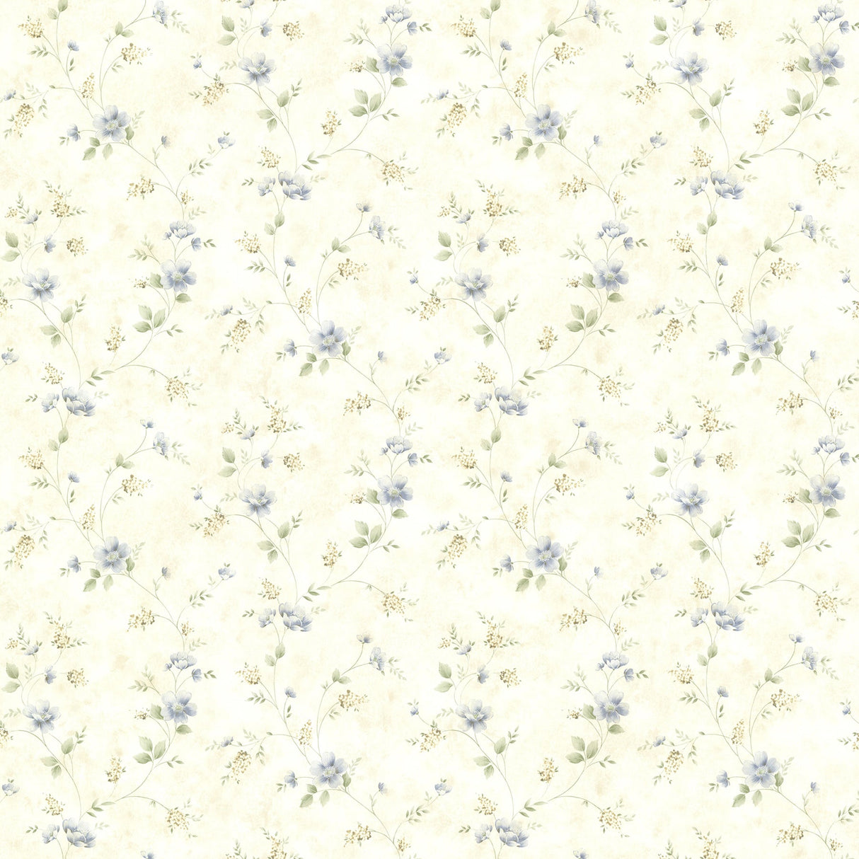 Chesapeake CTR21565 Piper Blue Springtime Bloom Trail Wallpaper
