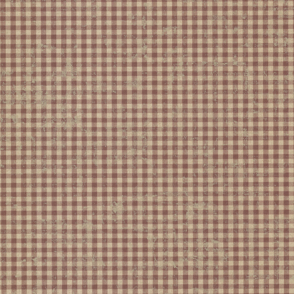Chesapeake CTR44017 Greer Burgundy Gingham Check Wallpaper