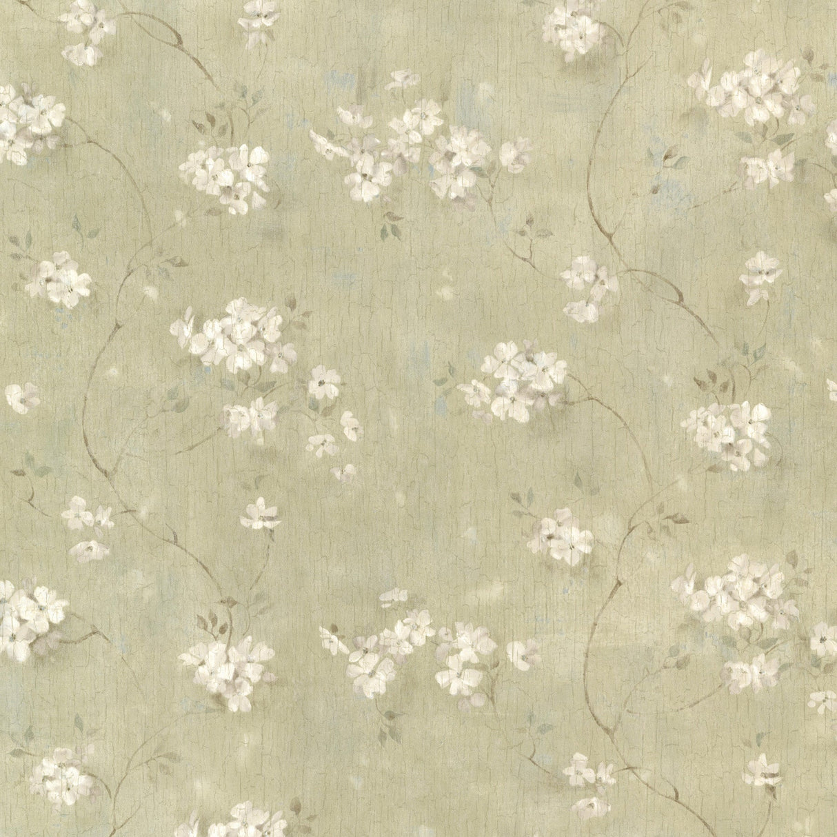 Chesapeake CTR44106 Dixie Green Floral Trail Wallpaper