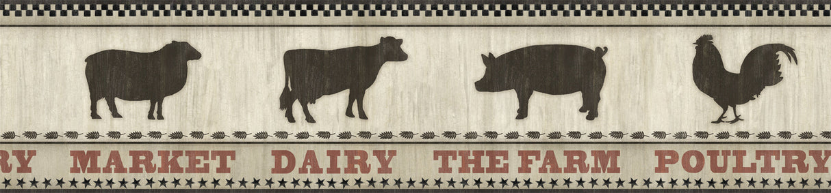 Chesapeake CTR63133B Grace Black Farmers Market Border