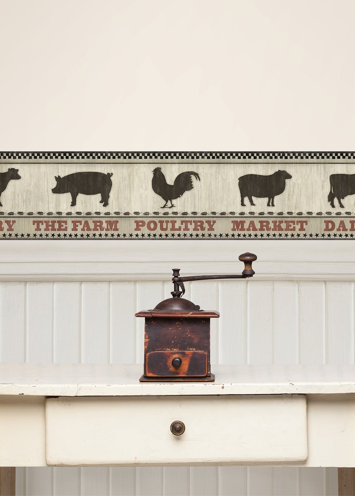 Chesapeake CTR63133B Grace Black Farmers Market Border