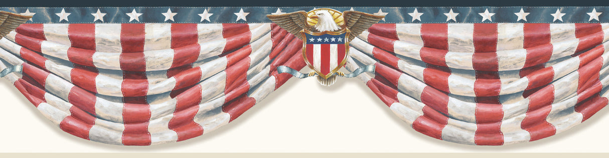 Chesapeake CTR63171B Lorna White Stars & Straightipes Forever Border