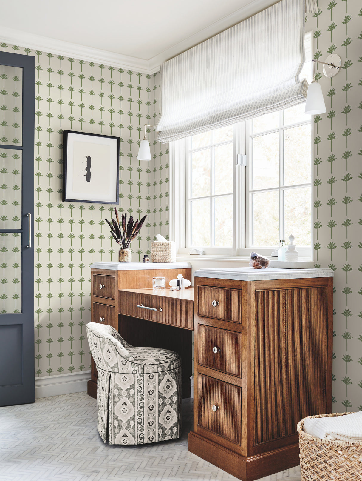 York CV4420 Palm Bay Green Wallpaper