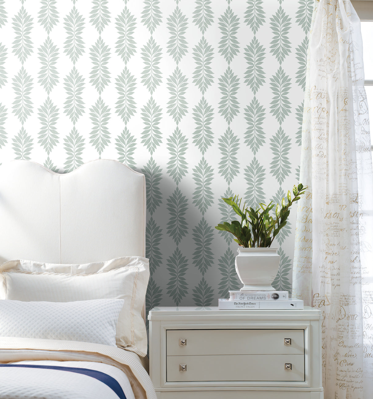 York CV4425 Broadsands Botanica Light Green Wallpaper
