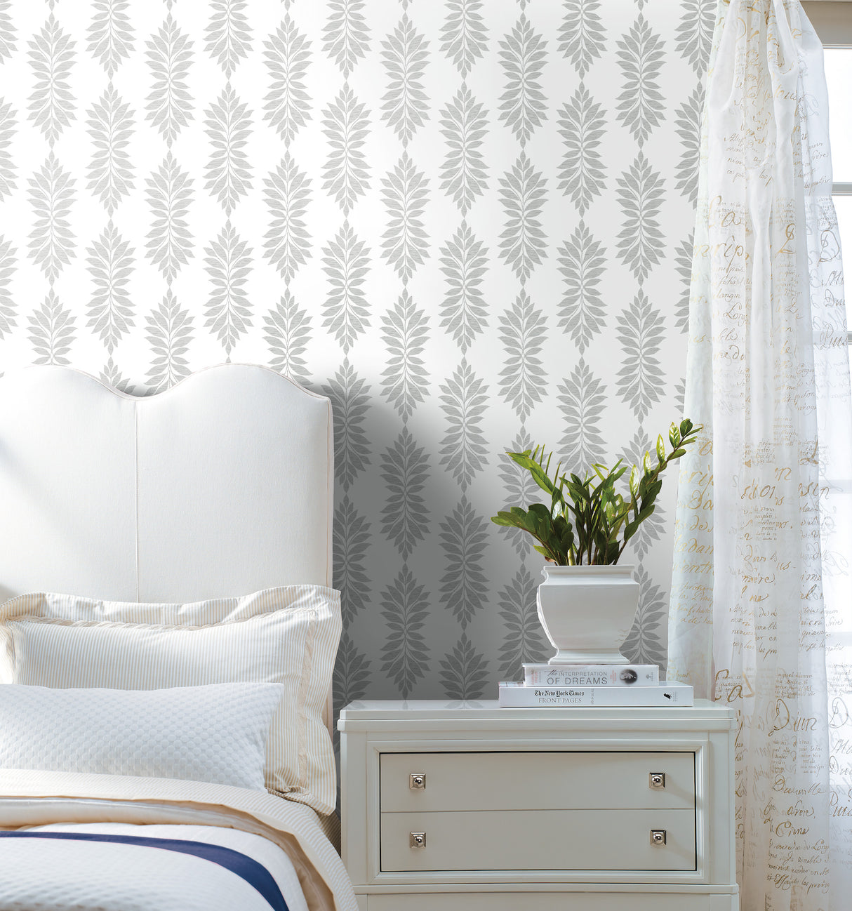 York CV4428 Broadsands Botanica Light Grey Wallpaper