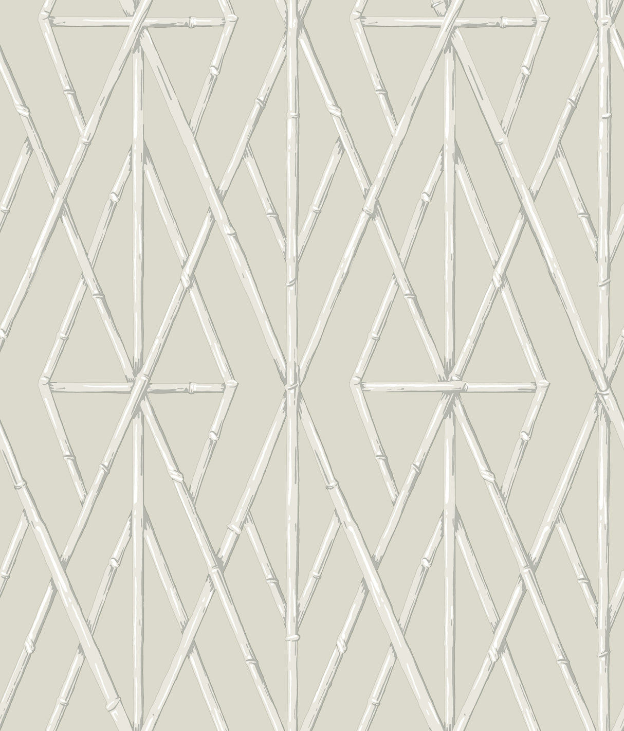 York CV4450 Riviera Bamboo Trellis Cream Wallpaper