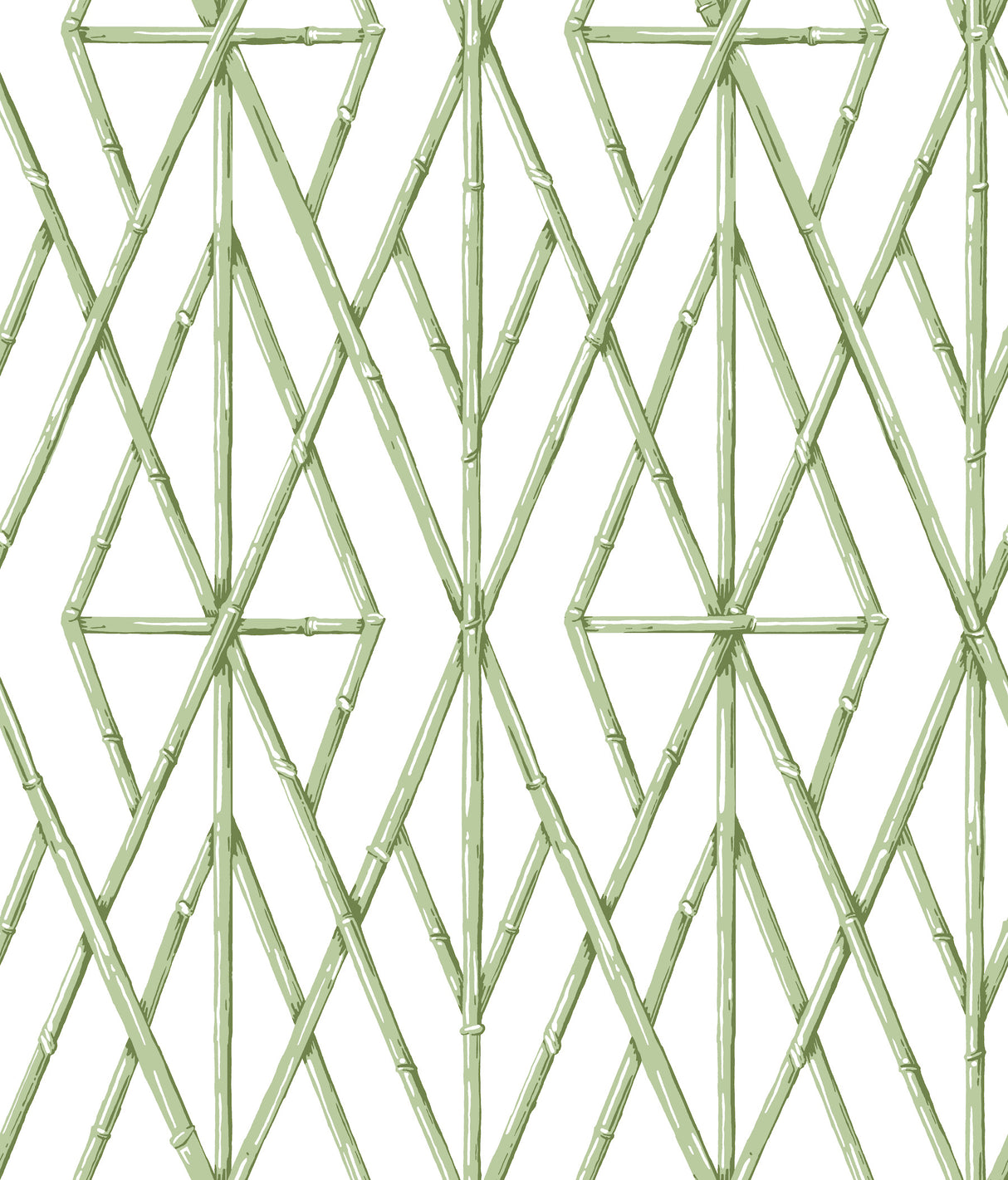 York CV4451 Riviera Bamboo Trellis Green Wallpaper