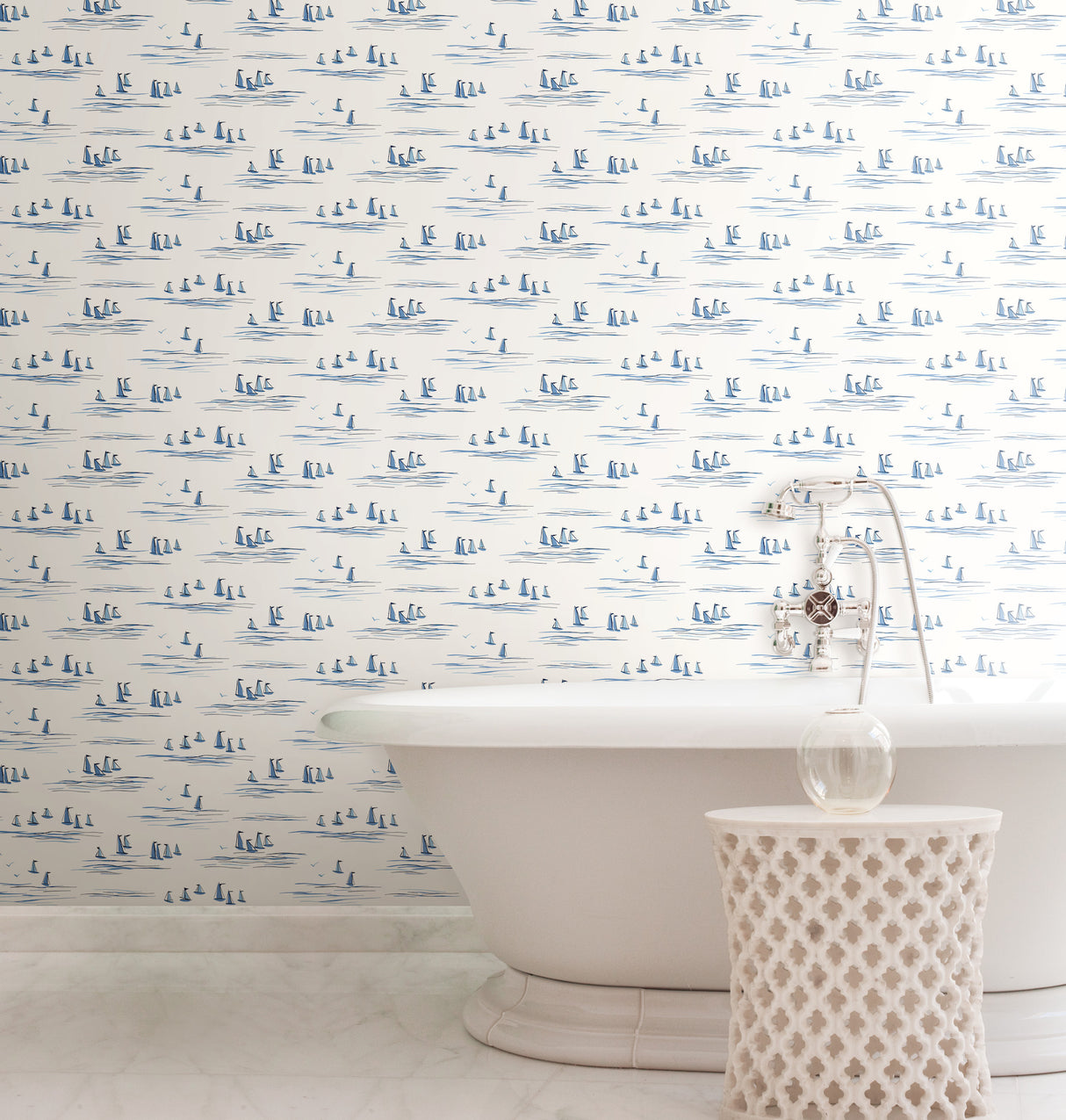 York CV4462 Full Sails Blue Wallpaper