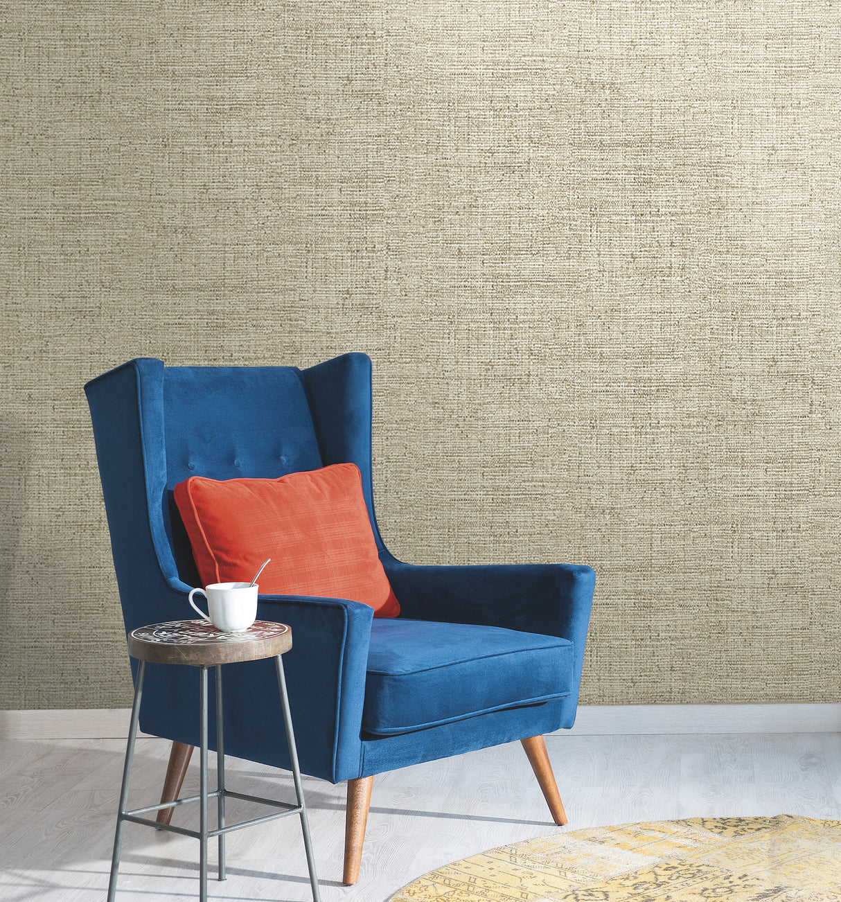 York CY1556 Papyrus Weave Beige Wallpaper