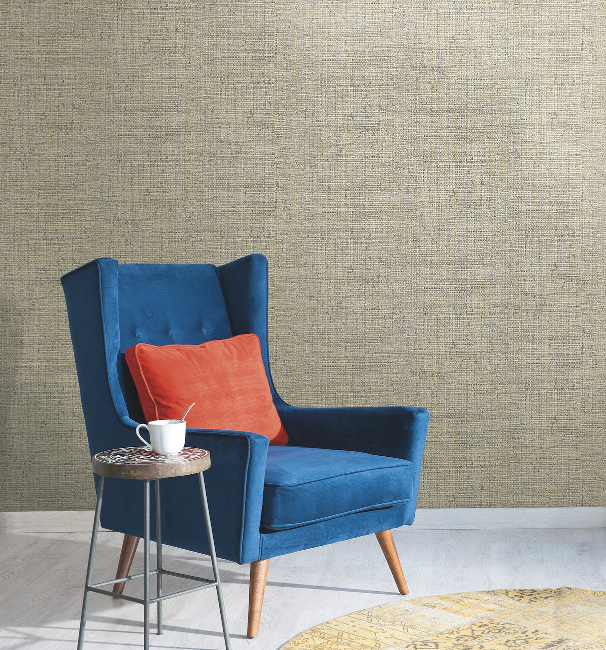 York CY1557 Papyrus Weave Beige Wallpaper