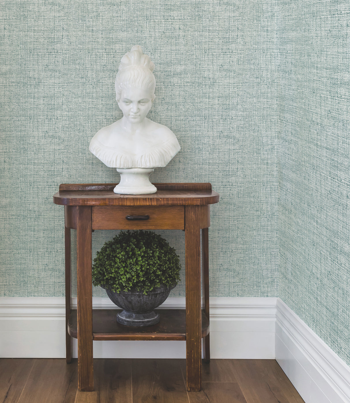 York CY1560 Papyrus Weave Blue Wallpaper