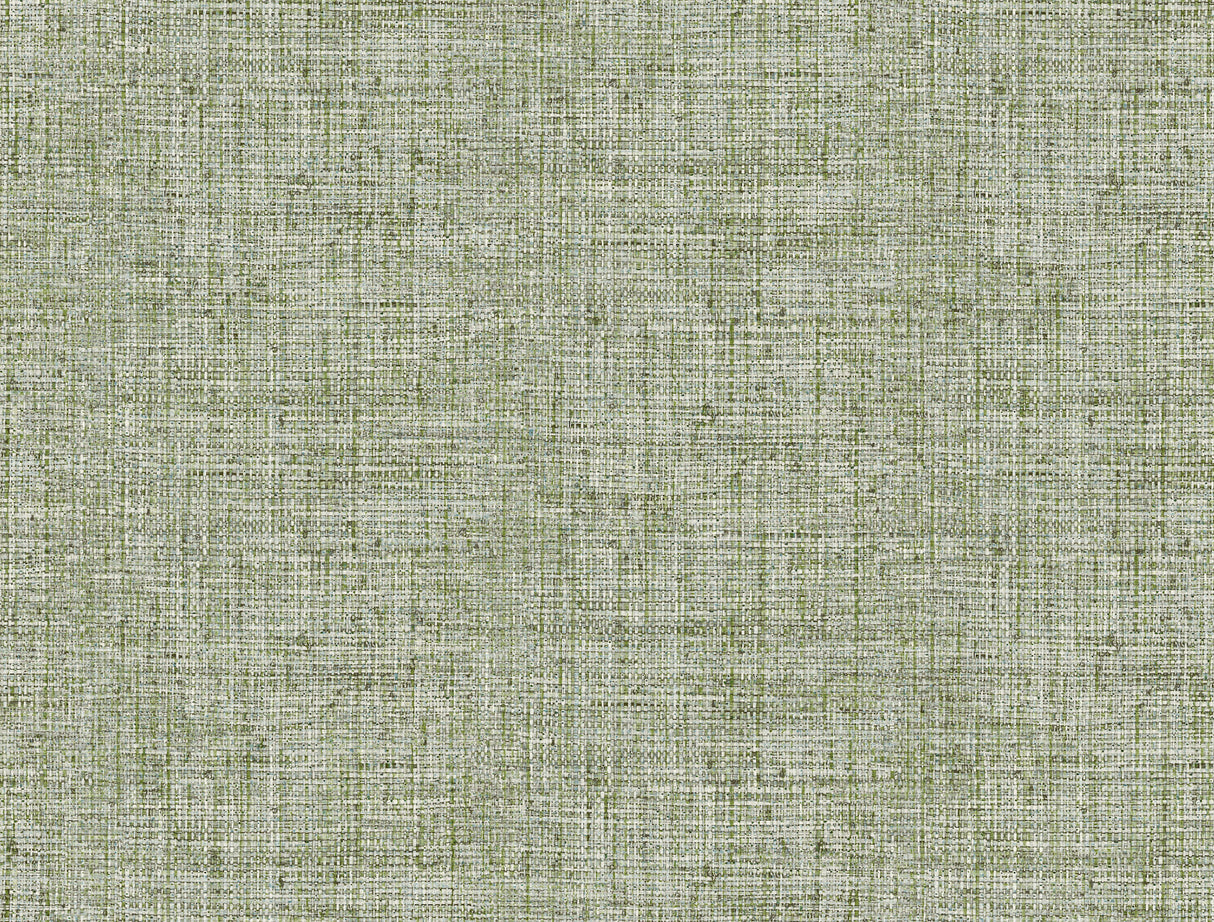 York CY1561 Papyrus Weave Green Wallpaper