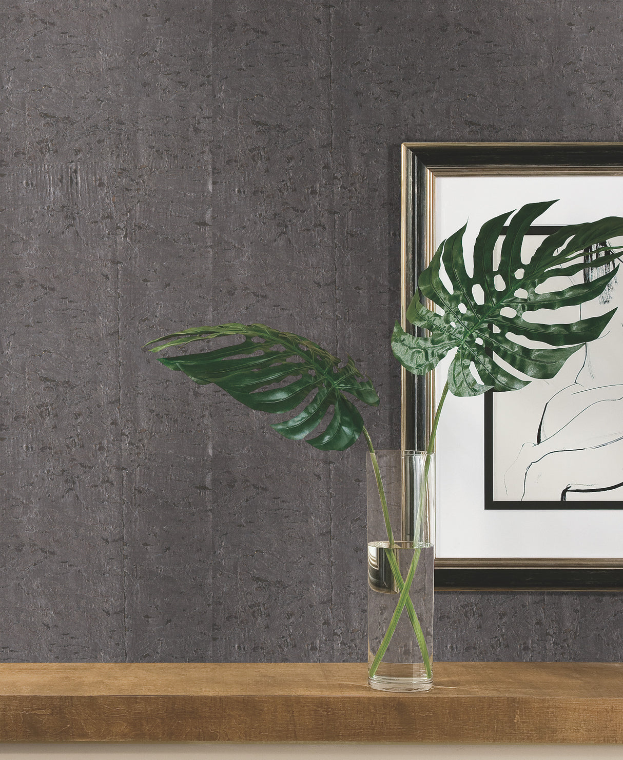 York CZ2483 Cork Gold & Silver Metallic Wallpaper