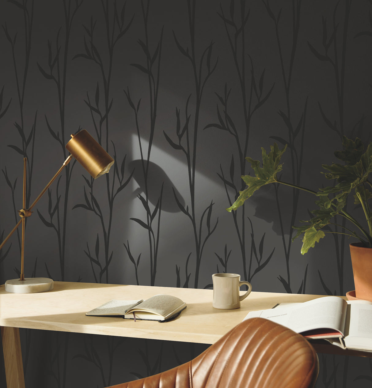 York DA3511N Matcha Black Wallpaper