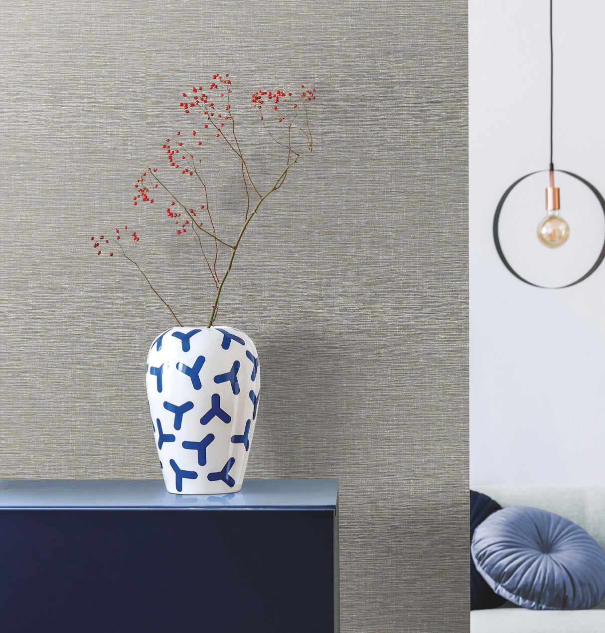 York DA3548N Altitude Grey Wallpaper