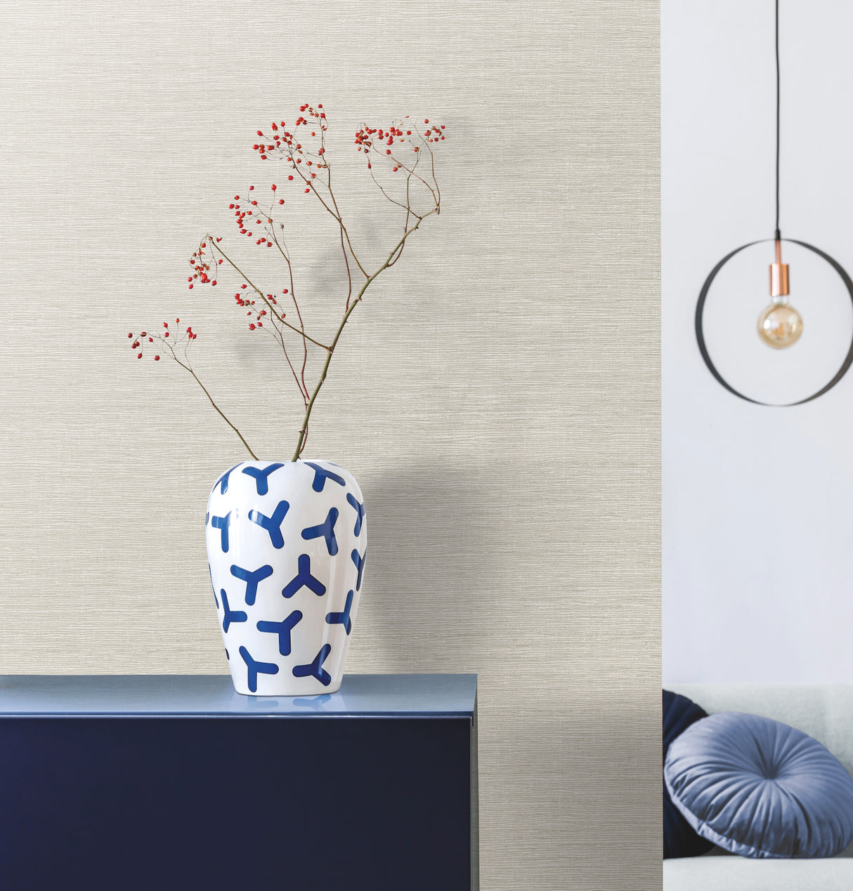 York DA3551N Altitude Grey & Beige Wallpaper