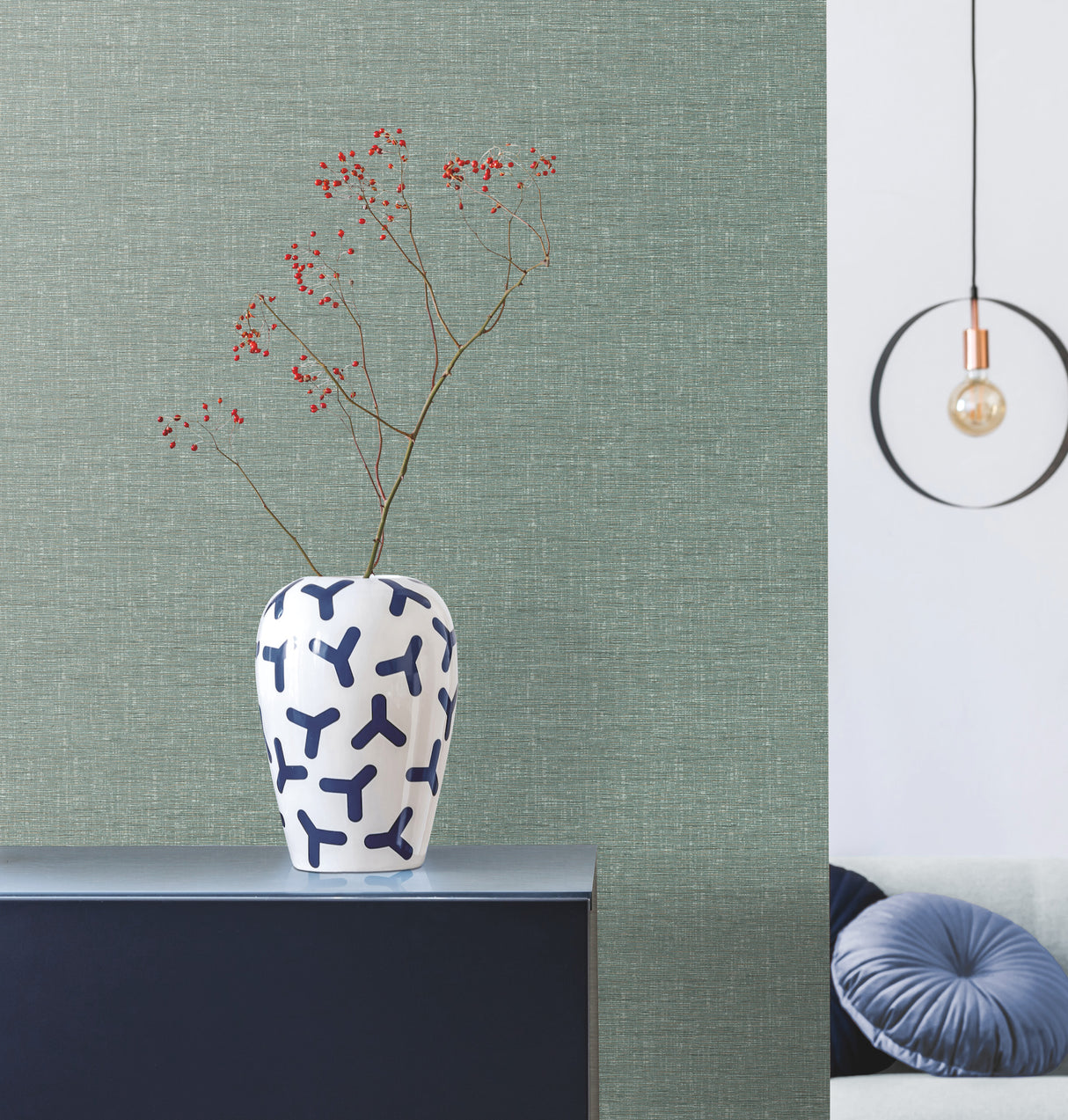 York DA3556N Altitude Green Wallpaper