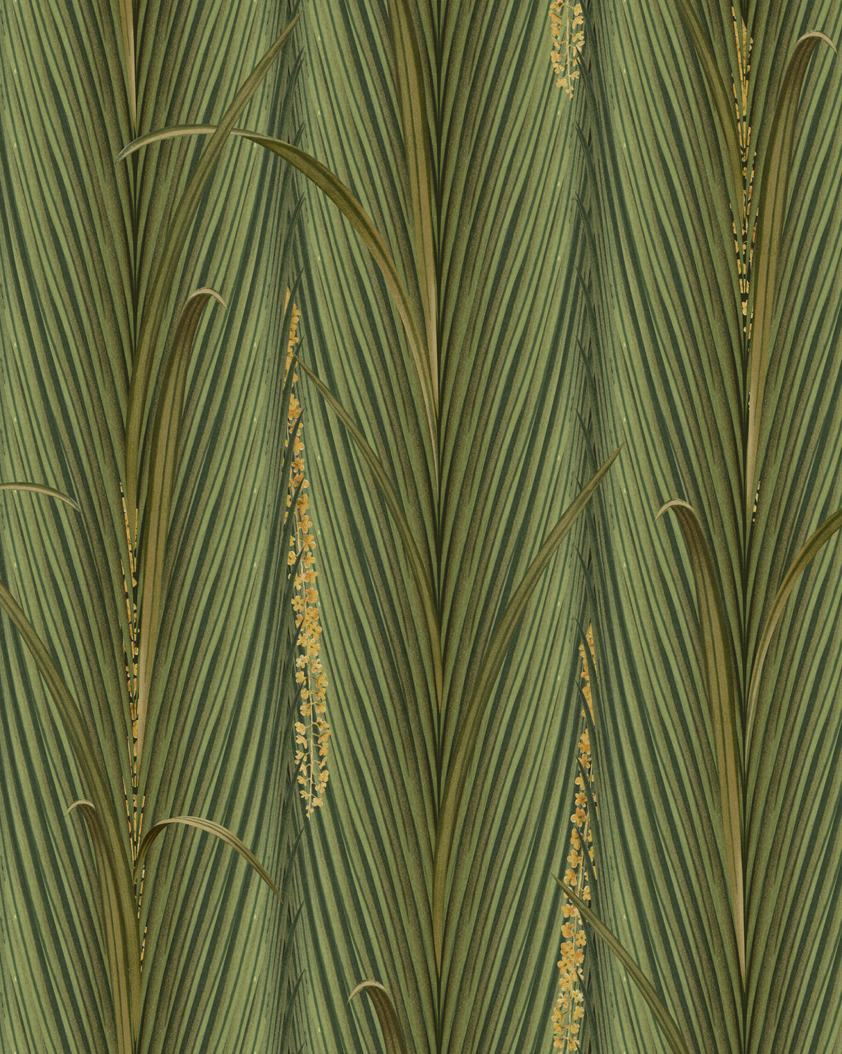 MindtheGap DANUBE FOLIAGE Peridot - Wallpaper Collection 2024 - The Wetlands