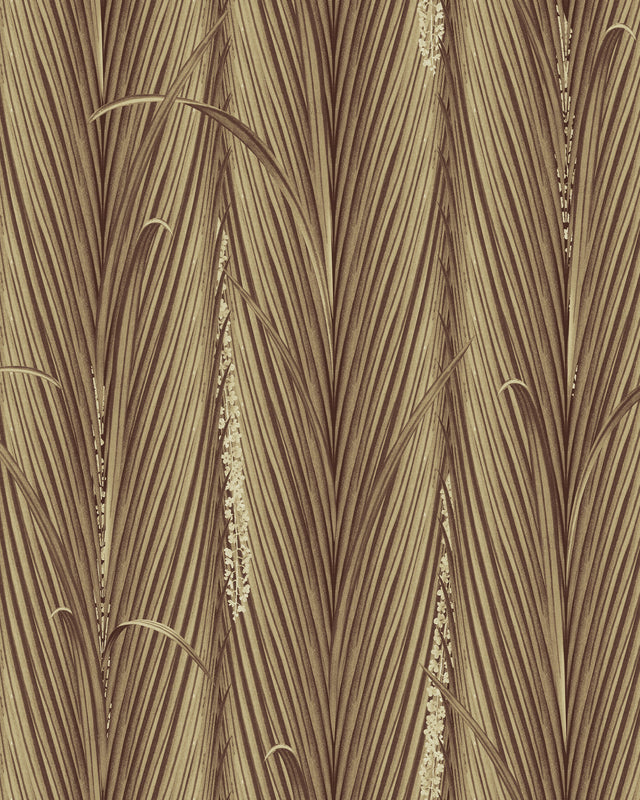 MindtheGap DANUBE FOLIAGE Sepia - Wallpaper Collection 2024 - The Wetlands