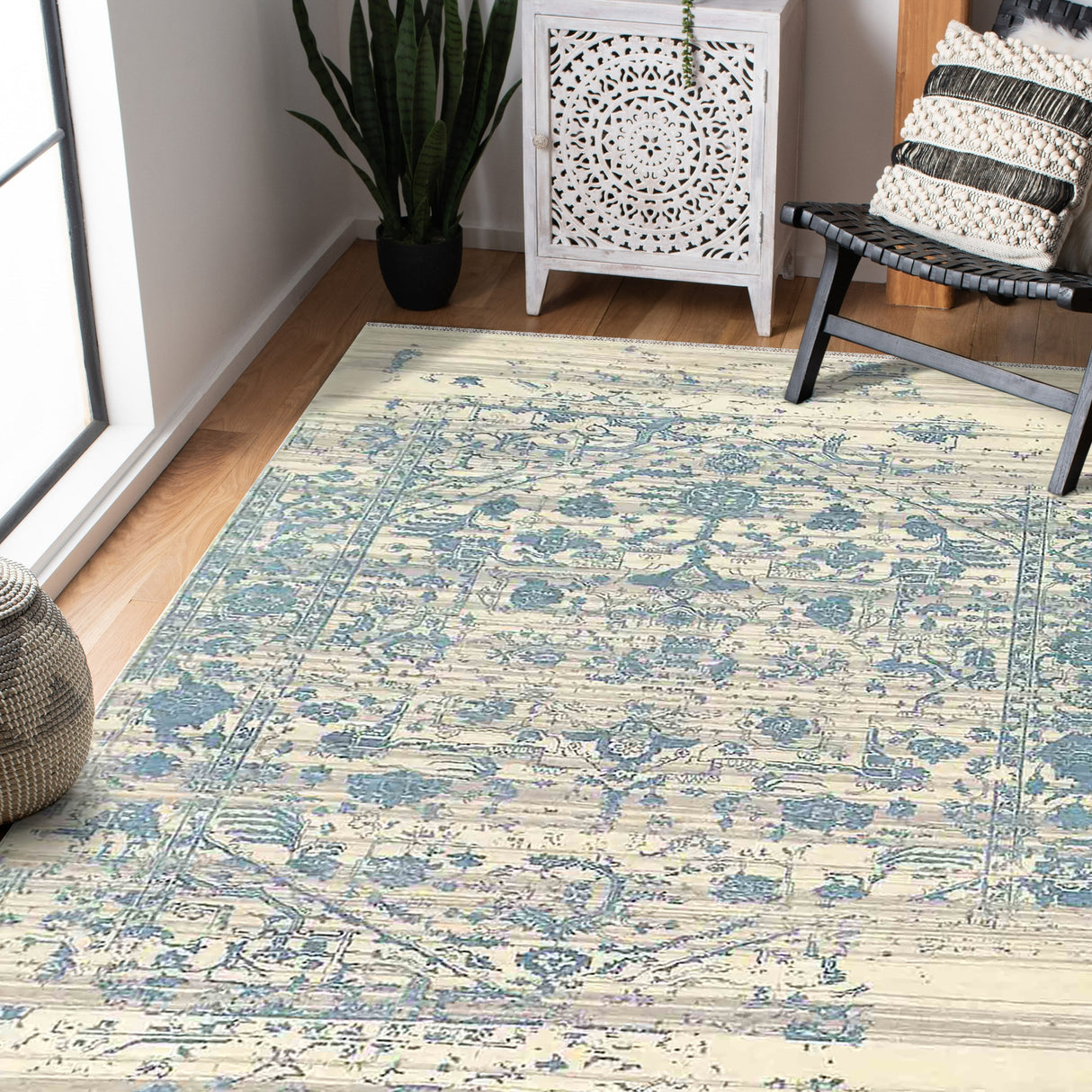 Amer Rugs DAZ-2 Dazzle Contemporary Abstract /Blue Area Rug