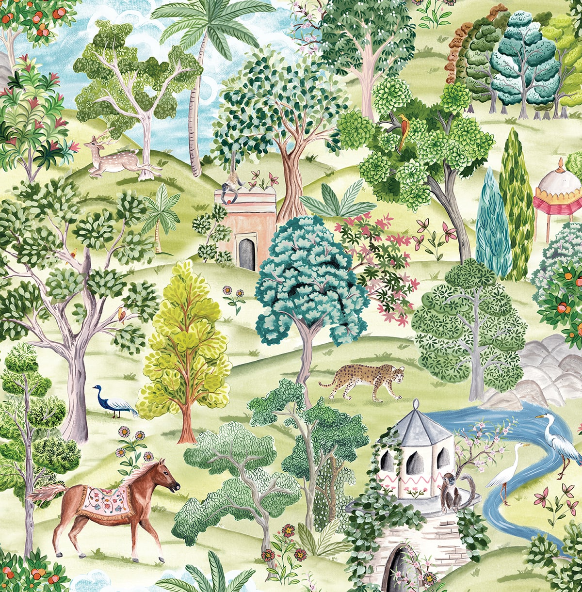 Daisy Bennett Designs DB21104 Mystical Garden Wallpaper