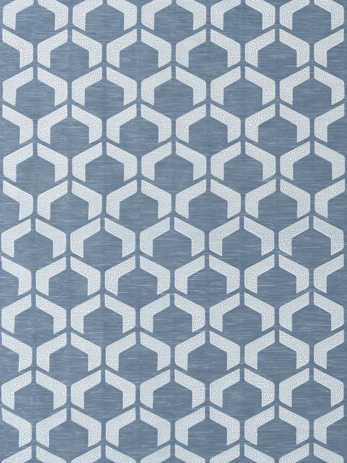 Scalamandre DB 0001D297 BLUE STORM CRAQUELE Fabric - Eade's Wallpaper