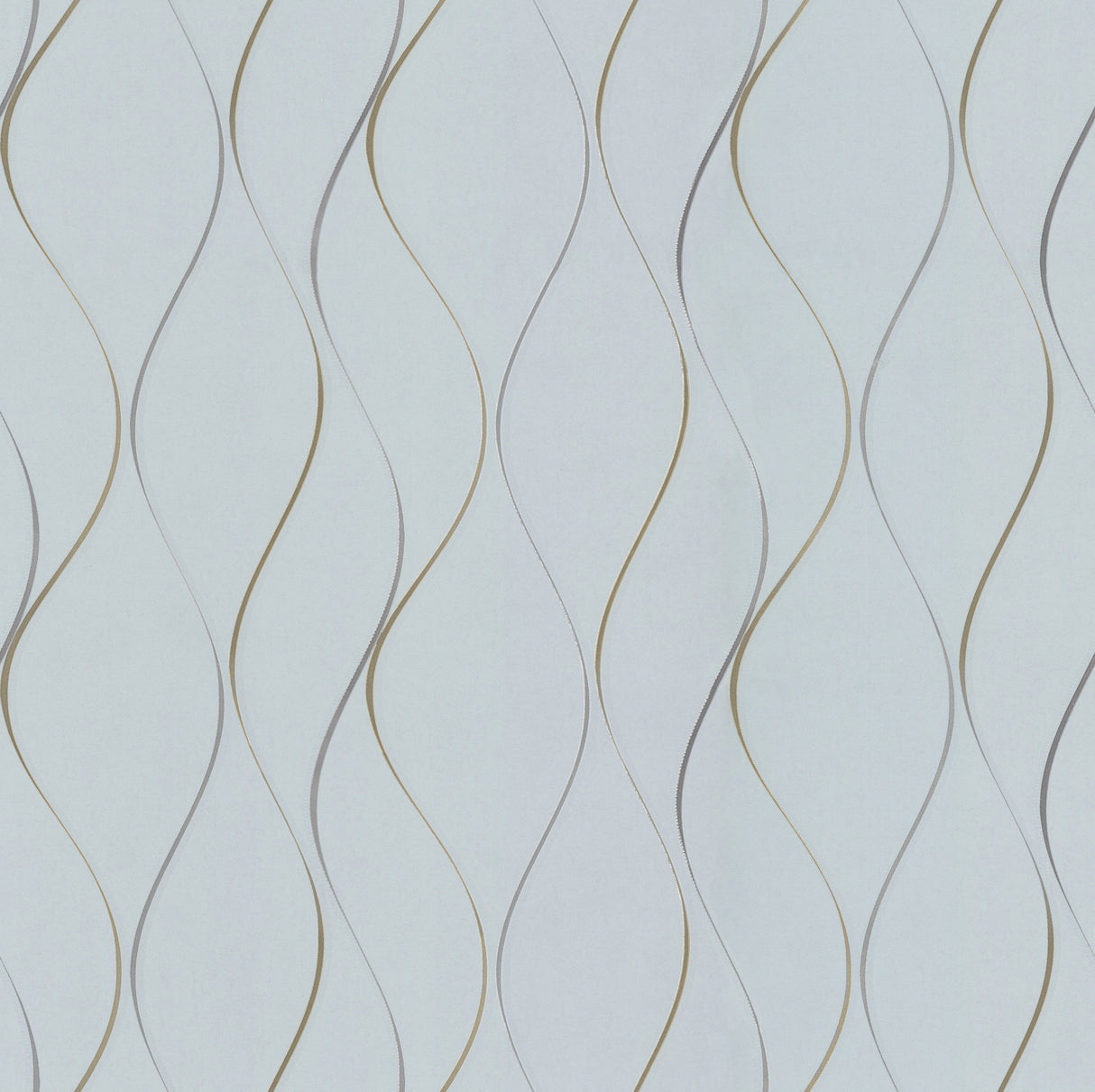 York DD3701 Wavy Stripe Light Blue Wallpaper