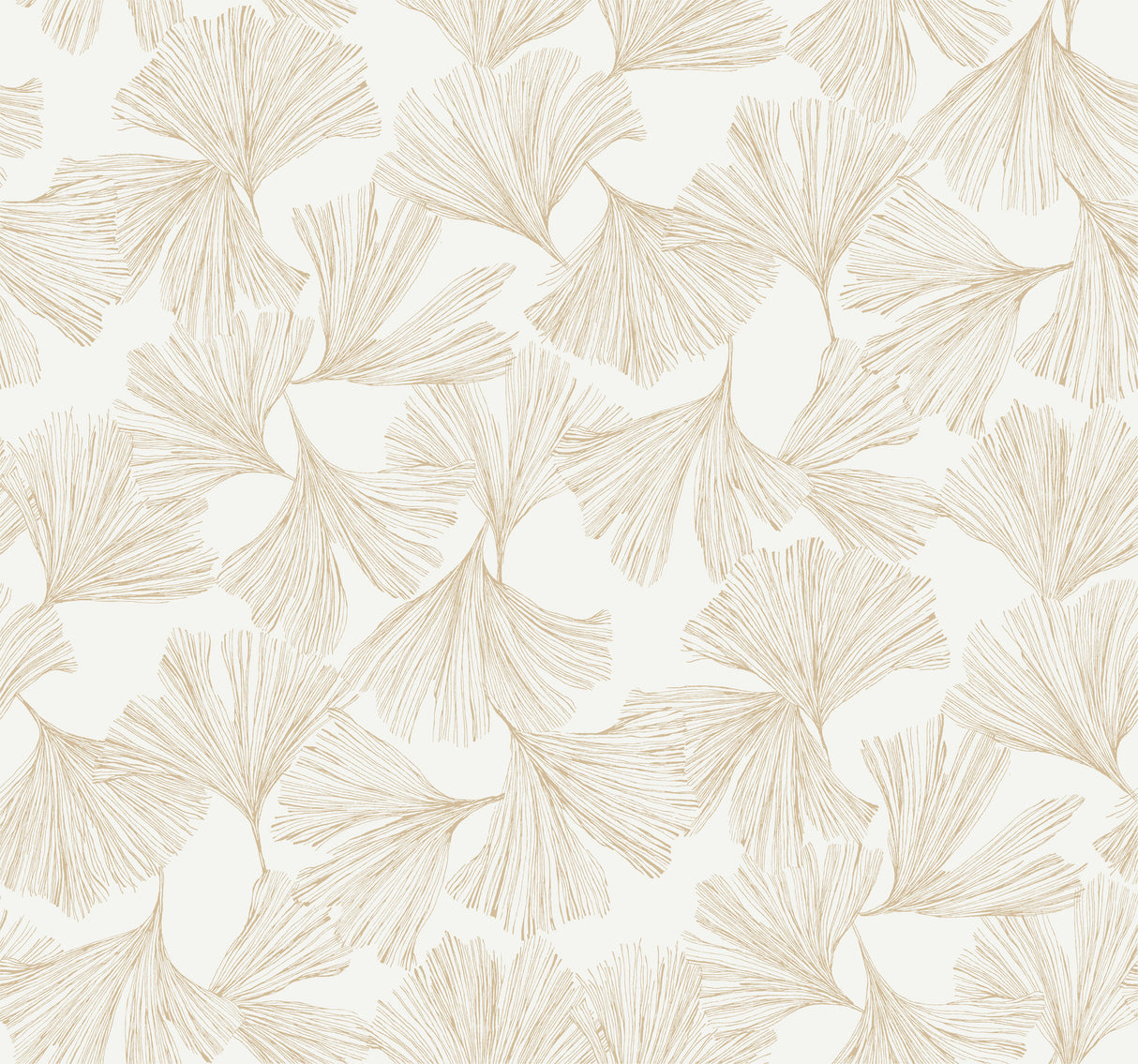 York DD3741 Gingko Toss Gold Wallpaper