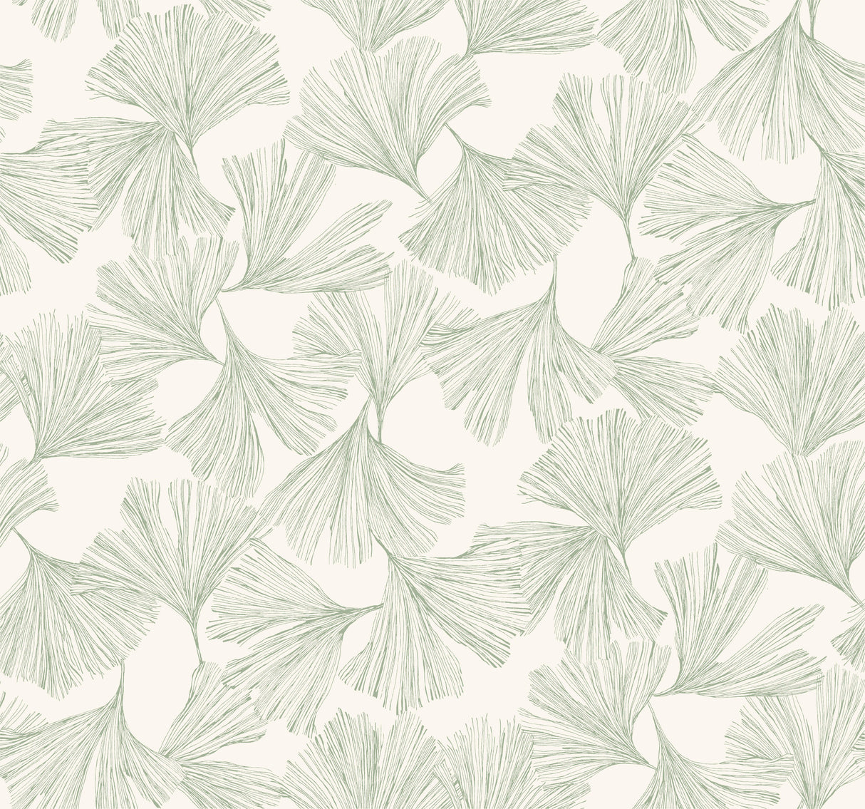 York DD3745 Gingko Toss Green Wallpaper