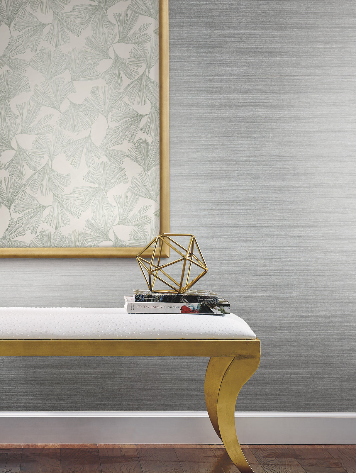 York DD3745 Gingko Toss Green Wallpaper