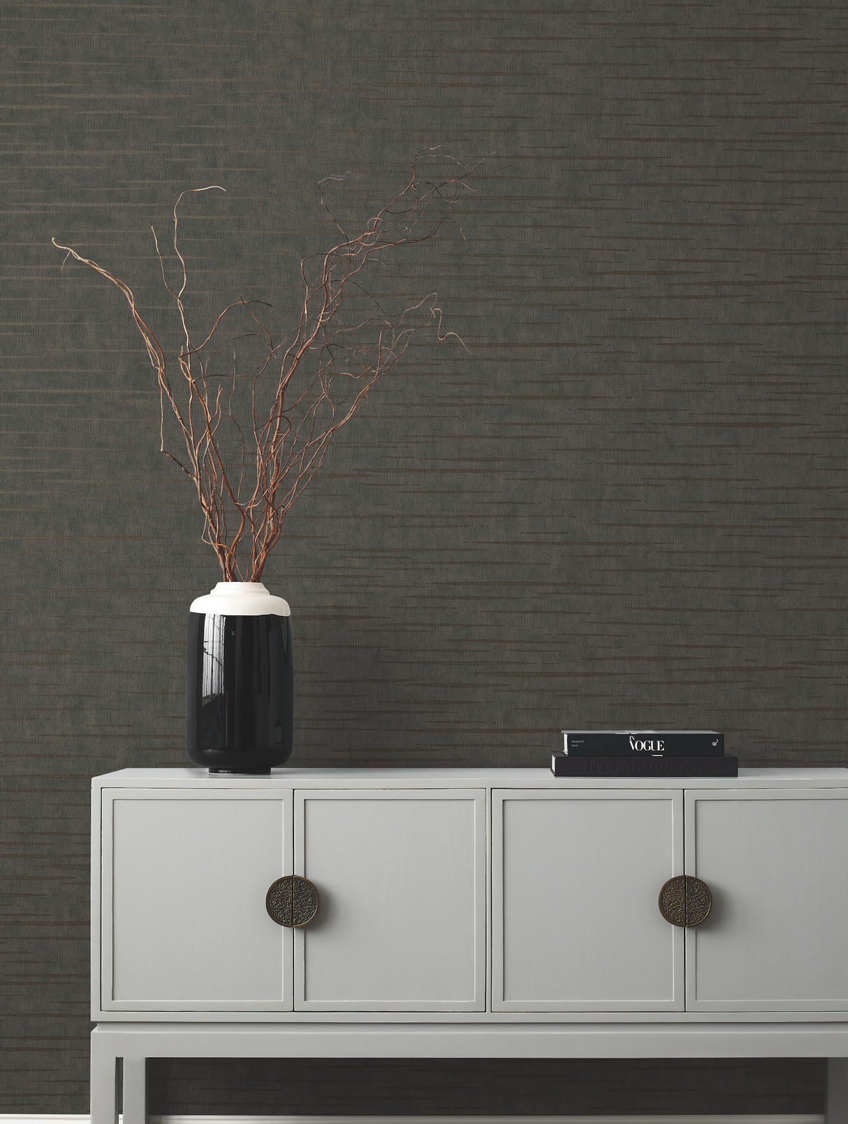 York DD3765 Tiger's Eye Grey Wallpaper