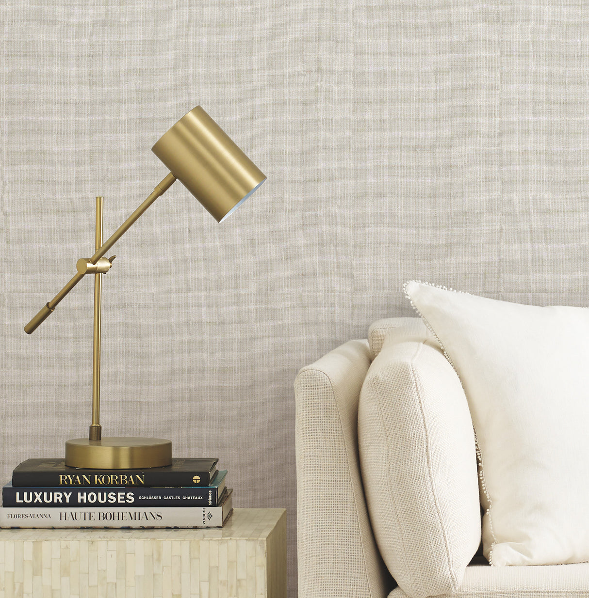 York DD3772 Gossamer Woven Linen Wallpaper