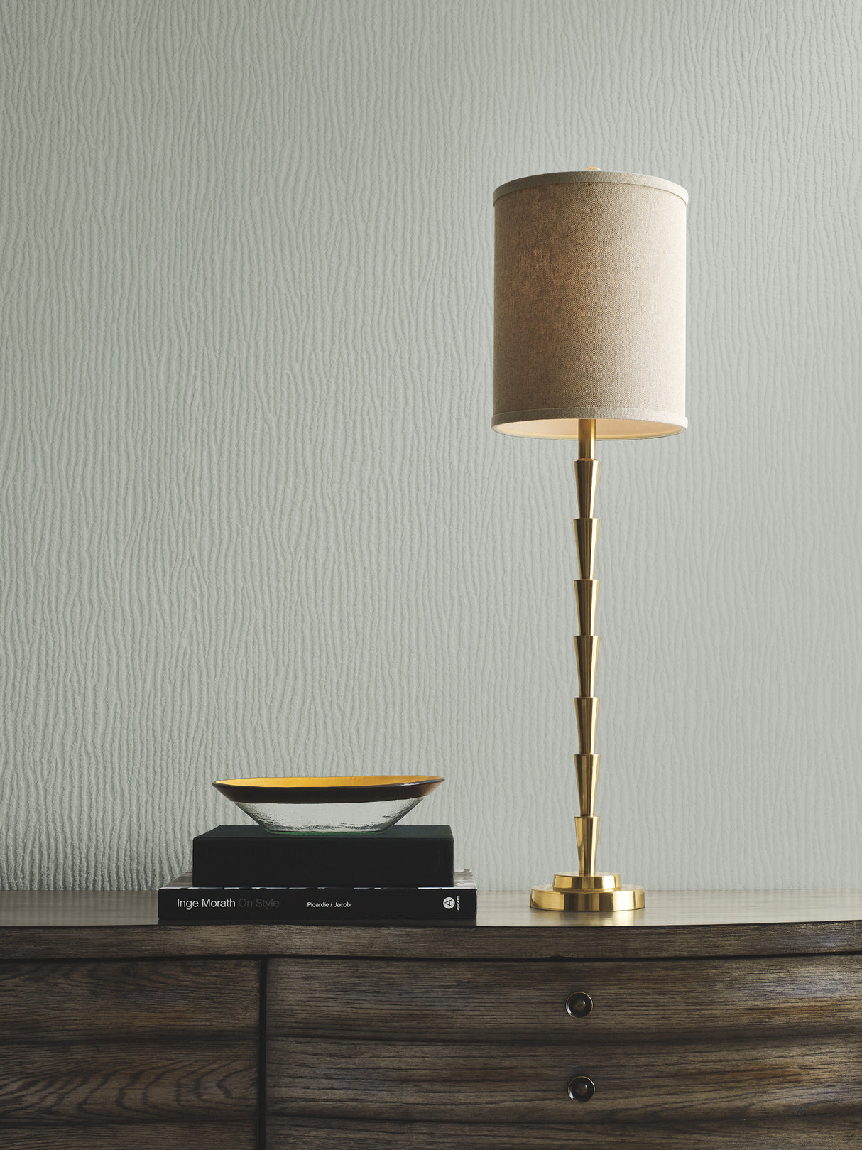 York DD3791 Rain Chimes Green Wallpaper