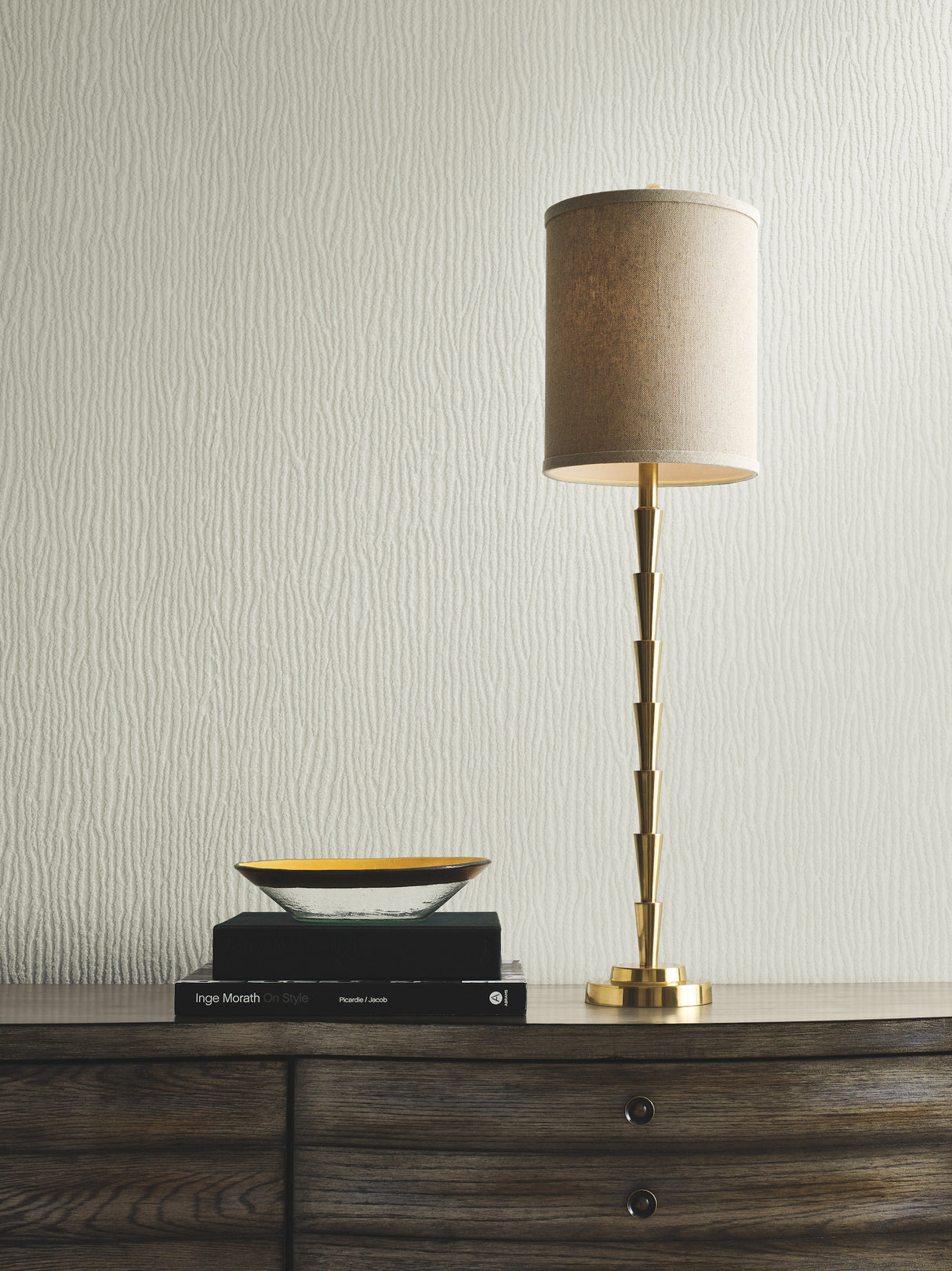 York DD3795 Rain Chimes Cream Wallpaper